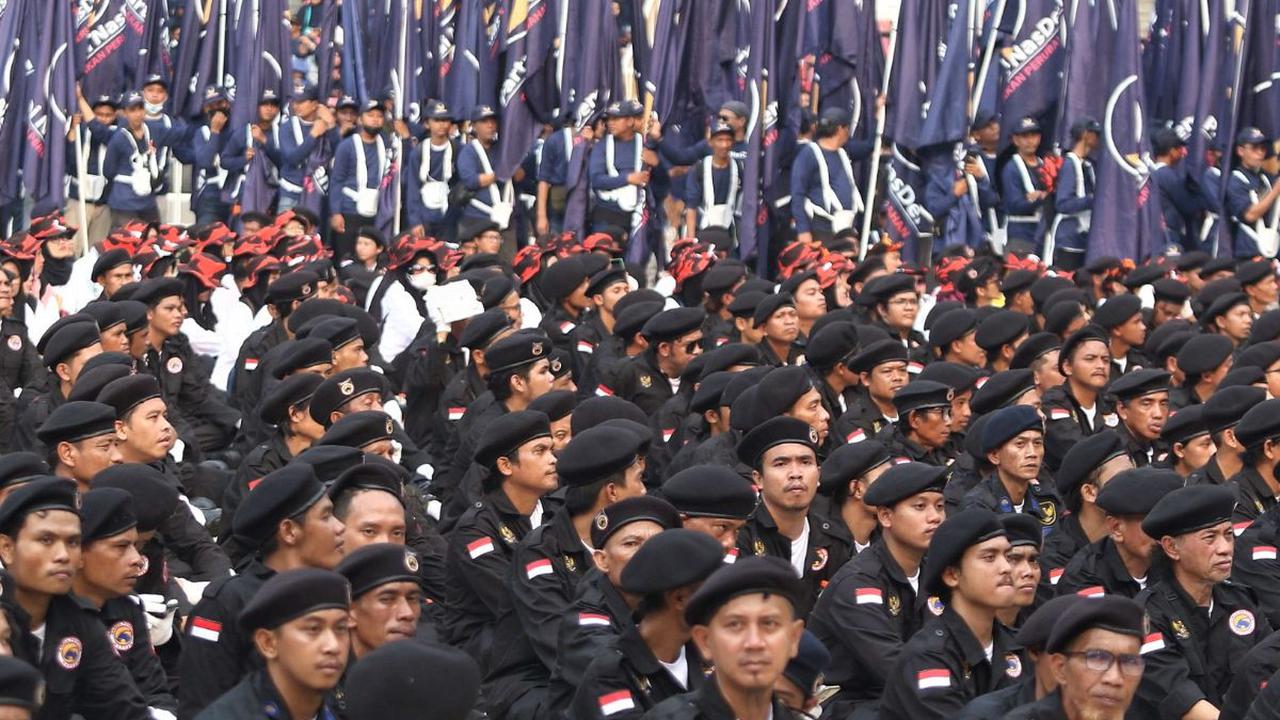 Mereka didatangkan untuk menghadiri pagelaran akbar yakni Apel Siaga Koalisi Perubahan Partai NasDem di Gelora Bung Karno di Senayan, Jakarta.