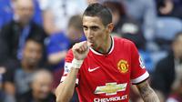 5. Angel Di Maria (Manchester United) – Pria asal Argentina itu pernah menjadi pemain termahal sepanjang sejarah Premier League. Manchester United mengeluarkan dana 179 juta euro untuk meminangnya dari Real Madrid pada 2014. (AFP/Ian Kington)