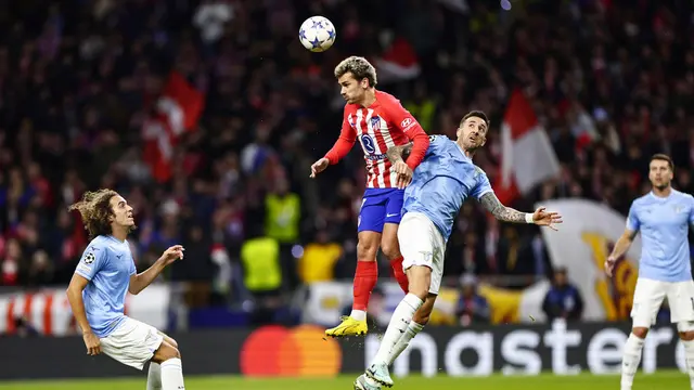 Foto: Sama-sama Sudah Lolos ke 16 Besar Liga Champions, Atletico Madrid dan Lazio Tetap Bermain dengan Tensi Tinggi