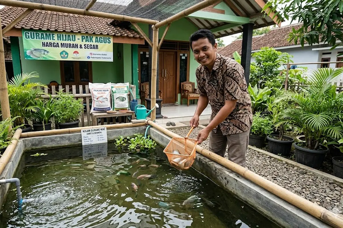 Cara Memulai Usaha Ternak Ikan Gurame di Kolam Mini, Raup Potensi Untung Jutaan Rupiah