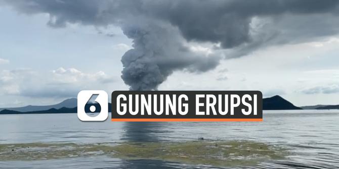 VIDEO: WNI Rekam Detik-Detik Erupsi Gunung Taal