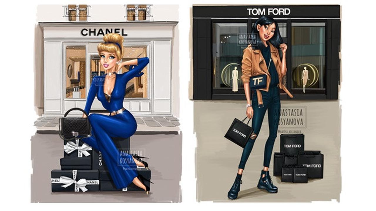 Putri Disney Modern (Sumber: Instagram/nastya_kosyanova)