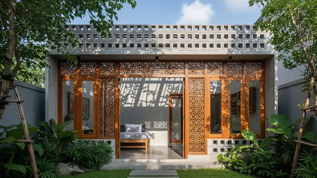 8 Inspirasi Rumah Kecil dengan Lorong Angin agar Tidak Gerah, Hunian Sejuk Alami