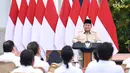 Presiden Prabowo juga mengatakan, Indonesia ingin selalu menjadi negara yang besar, serta Bhinneka Tunggal Ika atau berbeda-beda tapi satu. (Foto: Biro Pers Sekretariat Presiden)