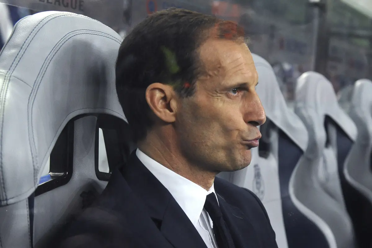 Pelatih Juventus Massimiliano Allegri (AP Photo/Paulo Duarte)