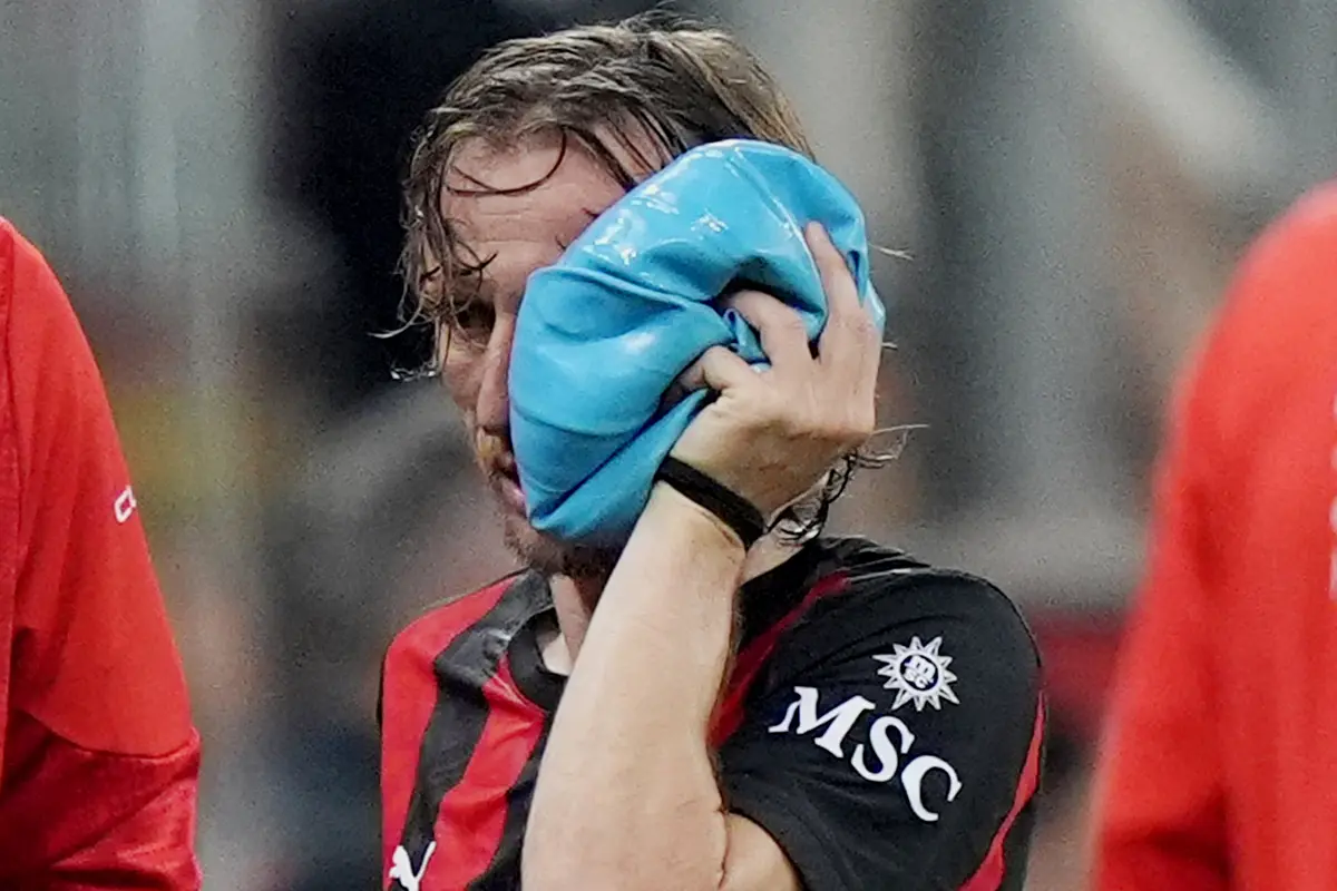 Pemain AC Milan Luka Modric mengalami cedera