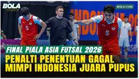 Israr Gagal Penalti, Timnas Futsal Indonesia Jadi Runner-up Piala Asia Futsal 2026