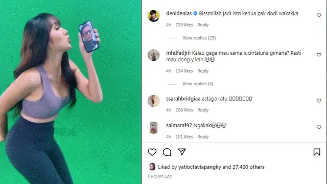 Lucinta Luna Cium Foto Doddy Sudrajat ayah Vanessa Angel