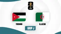 Timnas Yordania Vs Timnas Aljazair di Piala Dunia 2026. (Bola.com/Dok.Multimedia KLY).