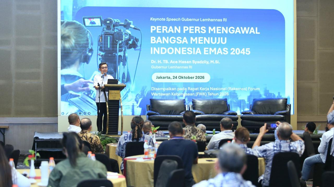 Gubernur Lemhannas Ajak Wartawan Bangun Jurnalisme Kebangsaan