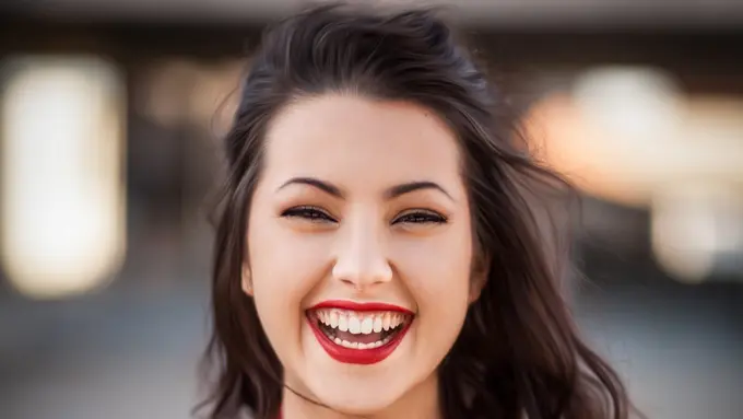 Ilustrasi wajah cerah