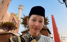 Lucinta Luna Salat Id di Barisan Laki-laki Pakai Sarung, Ini Penampakannya