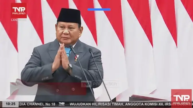 Susunan Acara Sidang Tahunan MPR dan Jadwal Pidato Prabowo