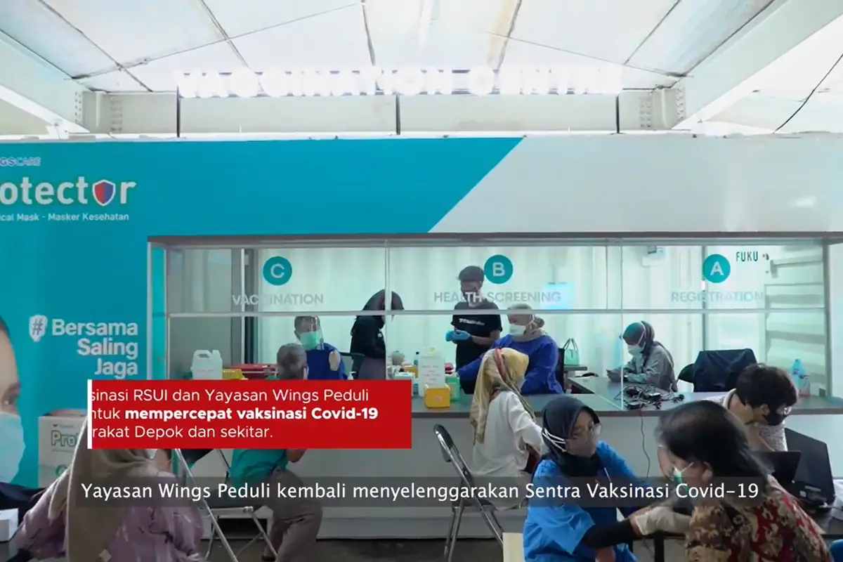 Menuju New Normal 2021, RSUI dan Yayasan Wings Peduli Hadirkan Fasilitas Vaksinasi 2021