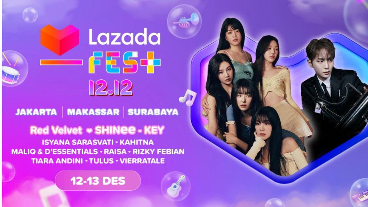 Cara beli tiket Konser Musik Lazada Fest 12.12 yang hadirkan Red Velvet dan SHINee’s Key