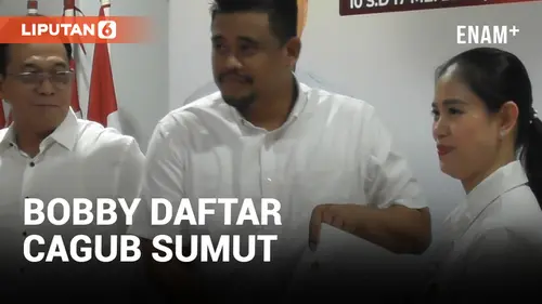 VIDEO: Resmi Jadi Kader Gerindra, Bobby Nasution Daftar Jadi Cagub Sumut