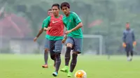 Septian David Maulana mendapat panggilan dari timnas U-22 yang dilatih Luis Milla. (Liputan6.com / Helmi Fithriansyah)