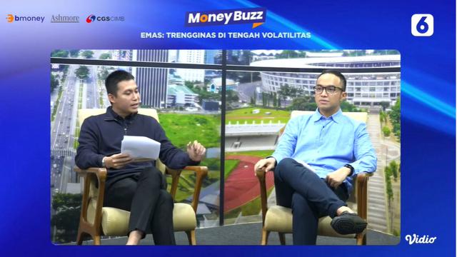 Acara MoneyBuzz dengan tema Emas: Trengginas di Tengah Volatilitas, Selasa (17/10/2023).