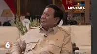 Presiden Prabowo Subianto dalam wawancara khusus dengan Pemimpin Redaksi Liputan6 SCTV, Retno Pinasti di Padepokan Garuda Yaksa, Hambalang, Bogor. (Tangkapan layar Youtube Liputan6 SCTV)