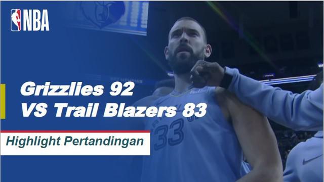 Mike Conley memposting 23 poin bersama dengan enam rebound dan enam assist untuk memimpin Grizzlies melewati Trail Blazers, 92-83. CJ McCollum mencetak 40 poin dalam kekalahan.