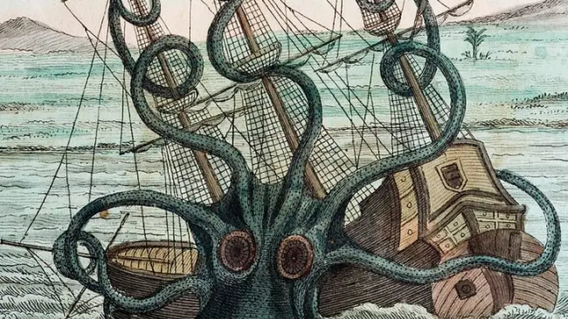 Kraken, cumi-cumi raksasa yang menjadi makhluk mitologi paling misterius di lautan (Wikimedia commons)