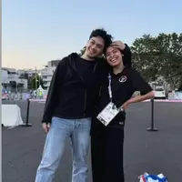 Mikha Angelo saat Temani Gregoria Mariska Tunjung Selama Olimpiade Paris 2024. [@mikha97]