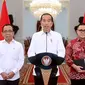 Presiden Joko Widodo atau Jokowi mengumumkan pemerintah membuka lowongan calon aparatur sipil negara (CASN) atau CPNS 2024. (Biro Pers Sekretariat Presiden)