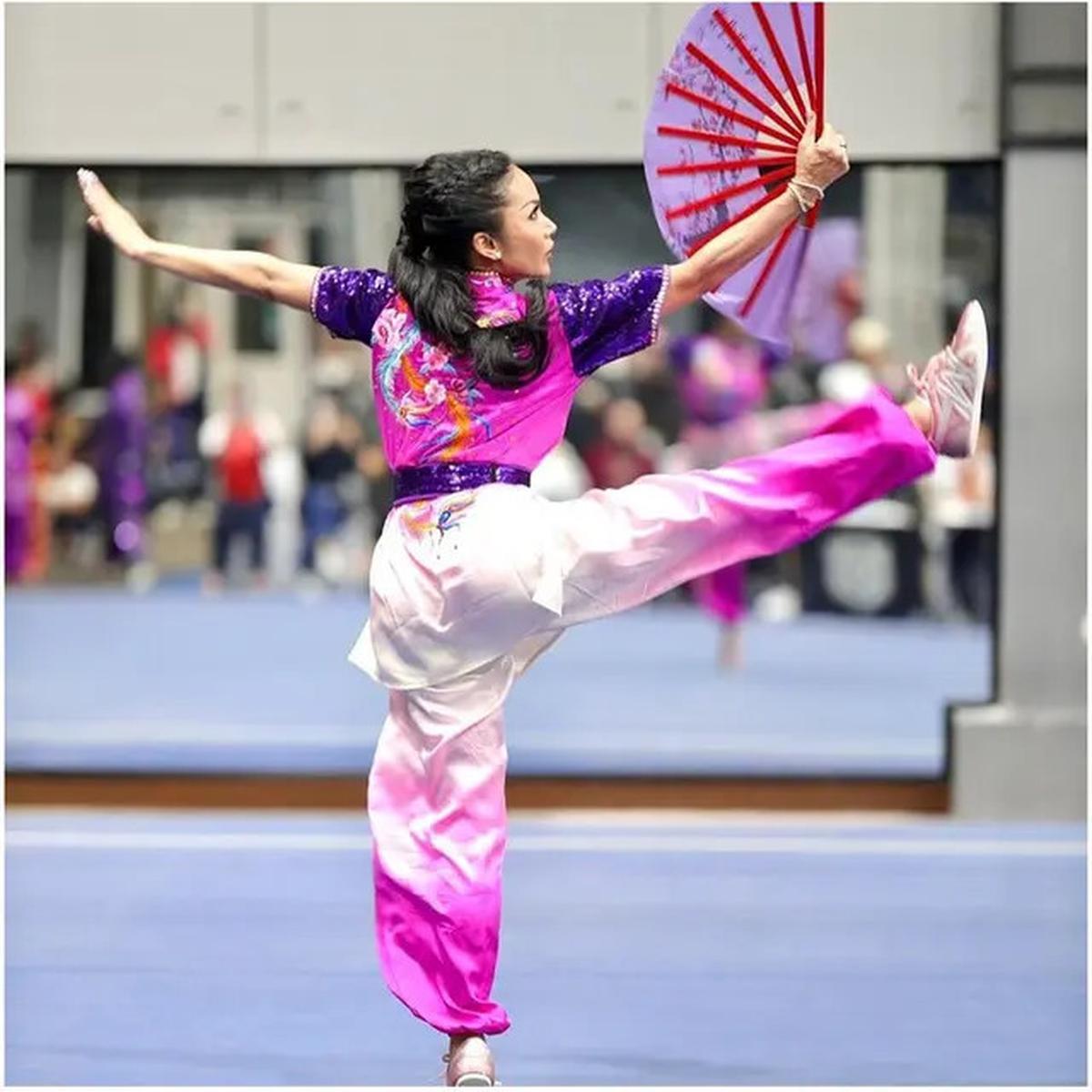 6 Potret Krisdayanti Latihan Intensif Wushu, Siap Wakili Indonesia di Tiongkok