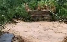 BPBD OKU Selatan Gerak Cepat Tangani Jembatan Putus Akibat Banjir