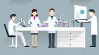 Ilustrasi Ilmuwan, Peneliti, Penelitian, Laboratorium - Kredit: Freepik