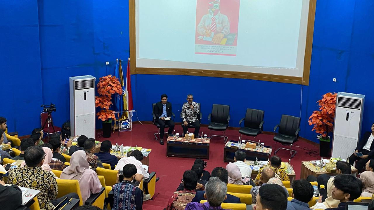 acara bedah buku rahmat gobel di UIN