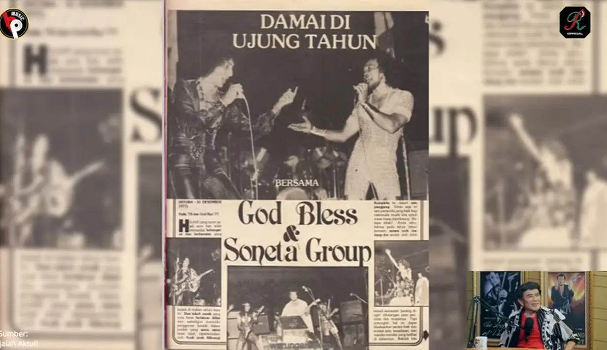 Ahmad Albar (Youtube/Rhoma Irama Official)