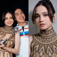 Syifa Hadju tampil glamor dengan riasan hollywood flawless di SCTV Awards 2024. [@bennusorumba].