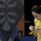 Tunggal putri Thailand, Nitchaon Jindapol, melawan Tunggal Putri China Taipei, TAI Tzu Ying pada laga Indonesia Open 2017 di JCC, Kamis, (15/6/2017). (Bola.com/M Iqbal Ichsan)