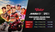 Nonton MotoGP Pertamina Grand Prix of Indonesia 2026: Qualifying, Sprint, dan Race di Vidio