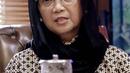 Menteri Luar Negeri (Menlu) Retno LP Marsudi memberikan keterangan saat melakukan silaturahmi dengan Ketua Umum PBNU Said Aqil Siradj di Kantor PBNU, Jakarta, Selasa (11/2/2020). Pertemuan membahas wacana pemulangan WNI eks kelompok ISIS ke Indonesia. (Liputan6.com/Faizal Fanani)