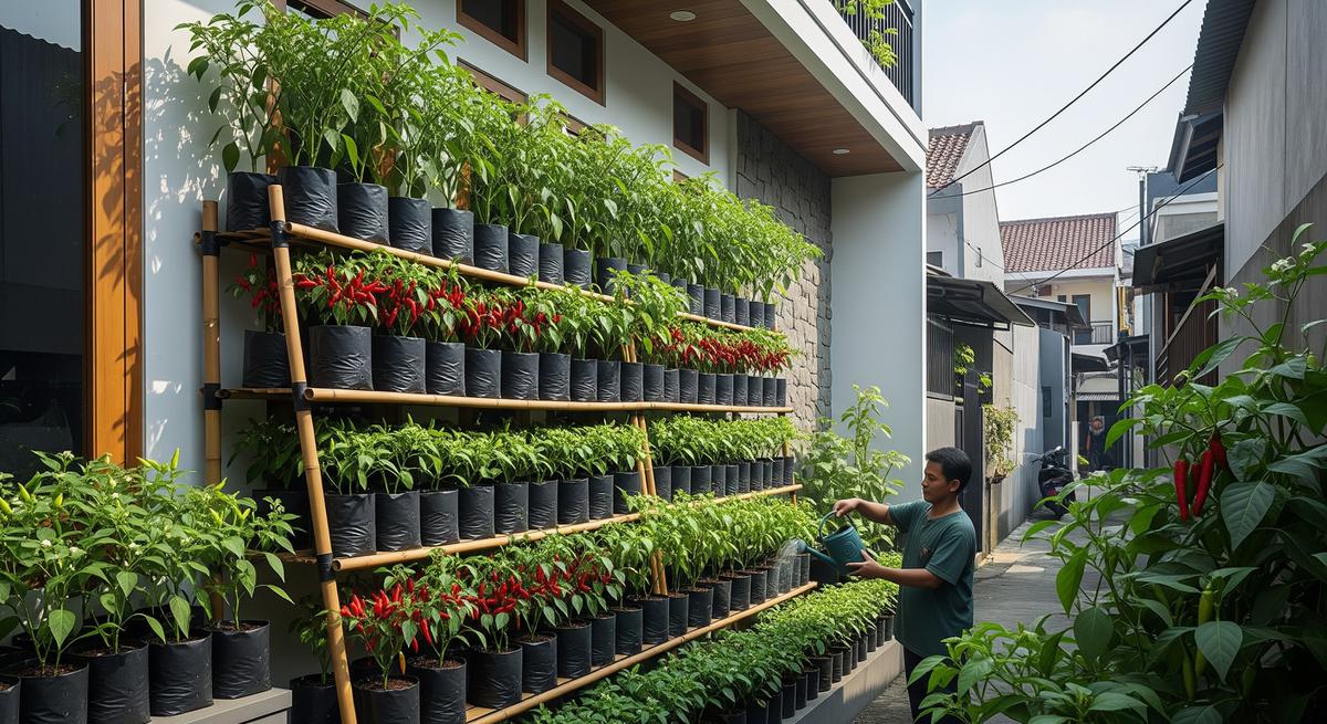 7 Inspirasi Kebun Cabai Polybag yang Mudah Dirawat untuk Rumah Kota, Hemat Lahan dan Tetap Produktif