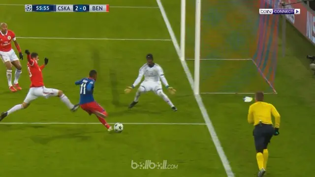 VIDEO: Highlights Liga Champions, CSKA Moscow Vs Benfica 2-0