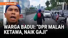Seorang pria dari Baduy luar, Banten, ikut menyuarakan aspirasinya dalam aksi unjuk rasa di depan Gedung DPR/MPR, Jakarta. Rasja, warga Kampung Kanekes berusia 38 tahun, tampak berjalan kaki dari Stasiun Palmerah menuju lokasi demonstrasi.
