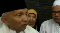 Amien Rais menyerang Ahok saat berkhotbah pada salat Idul Adha di kawasan Cilincing