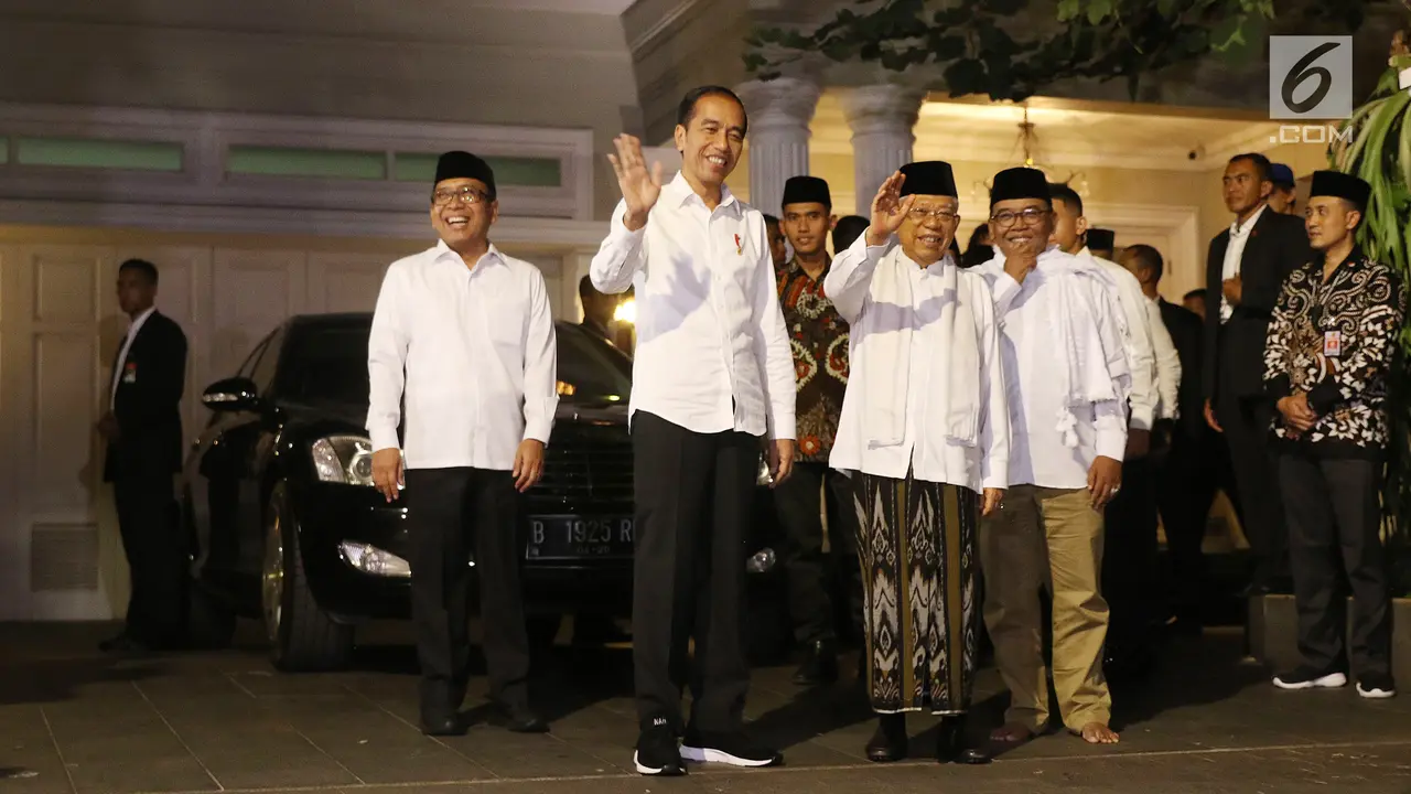 Jemput Ma'ruf Amin, Jokowi Ajak Nobar Putusan MK di Halim