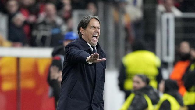 Pelatih Inter Milan, Simone Inzaghi. (c) AP Photo/Martin Meissner