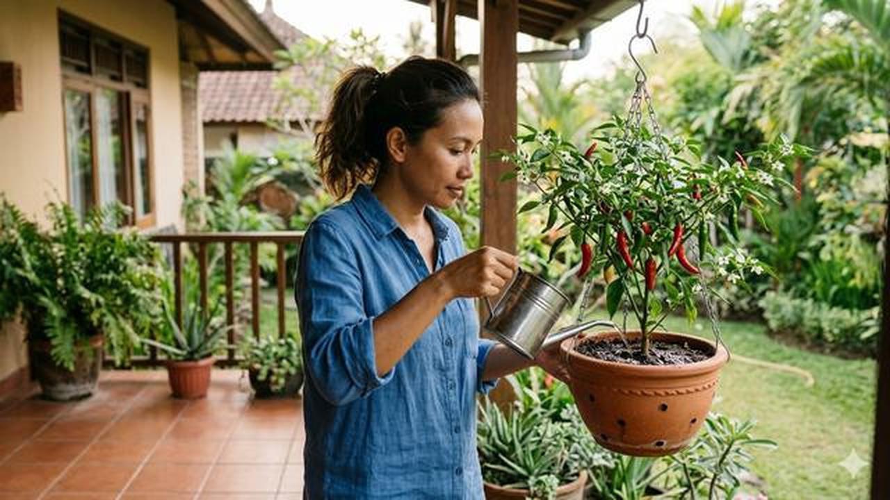 Tips Menanam Cabai Rawit di Lahan Sempit, Kebun Gantung Bisa Hasilkan Panen Melimpah