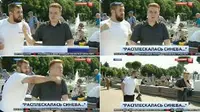 Detik-Detik Penyiar TV Rusia Ditonjok Saat Siaran Langsung