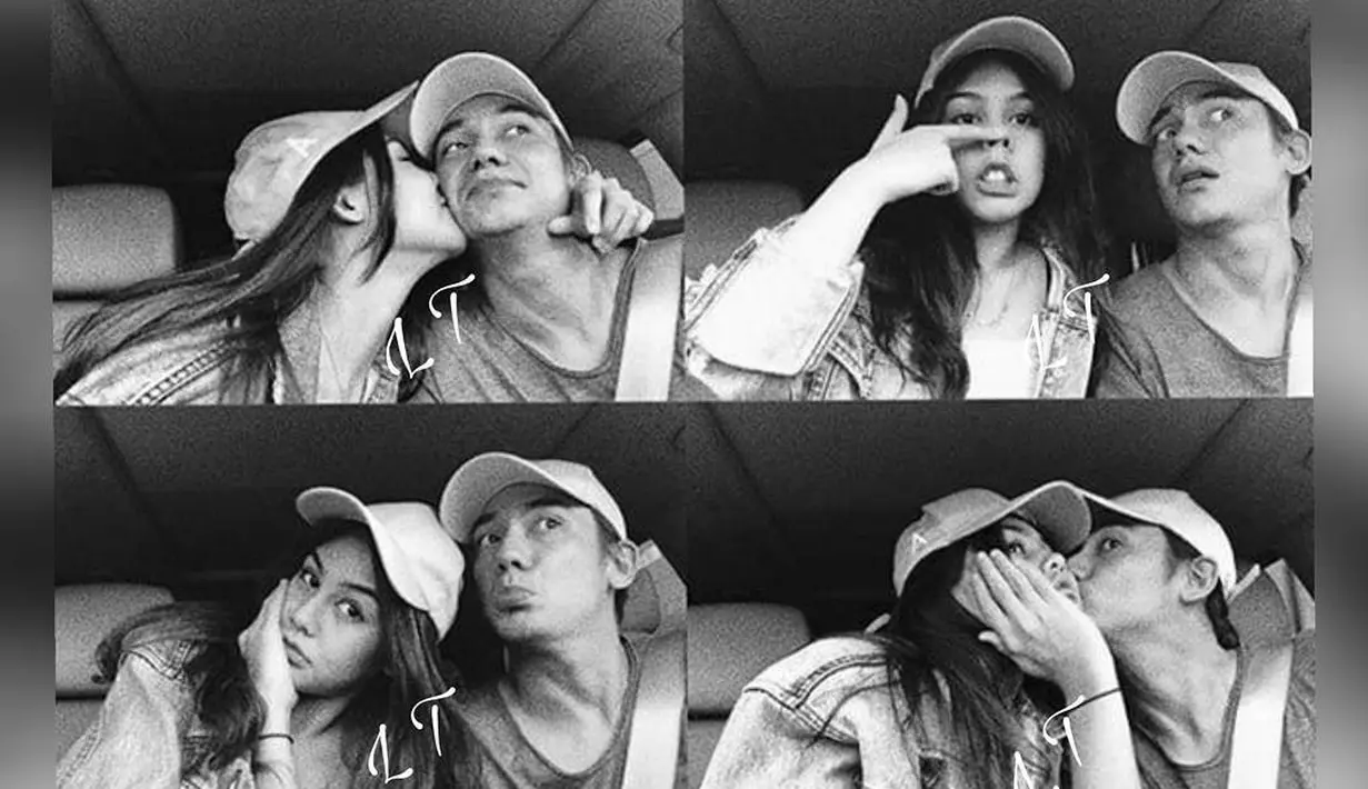 Bukan hanya  itu, ada yang mengejutkan dari foto tersebut adalah dua frame di antara terlihat Vanesha sedang mencium pipi Adipati. Hal yang sama pun dilakukan juga oleh Adipati. Keduanya tampak seperti orang pacaran kan? (Instagram/lambe_turah)