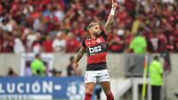 Penyerang Flamengo, Gabriel Barbosa. (AFP/CARL DE SOUZA)