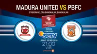MADURA UNITED vs PUSAMANIA BORNEO FC (Liputan6.com/Abdillah)