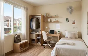 12 Inspirasi Interior Kamar Kos Minimalis yang Nyaman dan Estetik