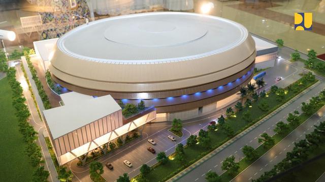 Presiden Joko Widodo (Jokowi) telah melaksanakan topping off Indoor Multifunction Stadium (IMS) kawasan Gelora Bung Karno (GBK), DKI Jakarta, Jumat (13/1/2023). (Dok Kementerian PUPR)