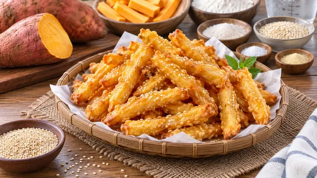 Resep Stik Ubi Goreng Wijen yang Renyah dan Gurih